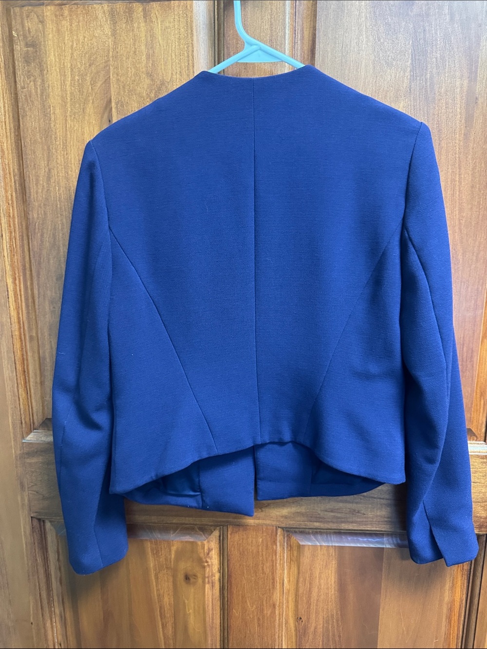 Banana Republic Deep Purple Open-Front Cropped Blazer - Picture 6 of 6